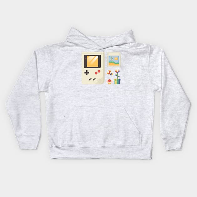 Super Retro Boy Kids Hoodie by Benlo